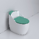 New Arrival Sanitary Ware Green Bathroom Space Saving Waste Trap One Piece Ceramic Toilet Wc Flush Toilets