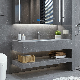  Integrated Wall Hung Artificial Stone Basin Bathroom Rock Plate Porcelain Cabinet