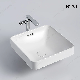 Conner Square Design Bathroom Basin European Standard Style Ceramic Wash Sink