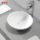  Kkr Wholesale Stylish Design Solid Surface Above Counter Basin Small Resin Stone Wash Basin Counter Top Basins