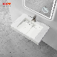 High Quality Solid Surface Wall Hang Bathroom Sink Wash Basin manufacturer