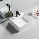  Customized OEM ODM Table Top Lavabo Bathroom Ceramic Rectangle Wash Basin
