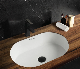  Cupc Certificate Oval Vanity Sink Porcelain Ceramic Basin Undermount Sink