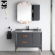  Bathroom Cabinet Combination Floor-Standing Wash Hand Rock Board Integrated Basin Vanity