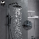  Bathroom Thermostatic Shower Mixer Black Shower Set