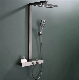  New Style Chrome Stainless Steel Square Rain Shower Head Shower