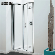 Bathroom Small Size Framed Bi-Fold Bifold Glass Accordion Shower Doors manufacturer