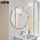 Custom Gold Metal Frame Circle Round Makeup Bathroom Vanity Mirror manufacturer
