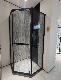 2 Sided Pivot Glass Shower Cubicle Enclosure Room Bathroom Tempered Glass Shower Door Cabin