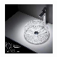 Light Luxury Crystal Glass Washbasin for Small-Sized Vanity Round Glass Countertop Basin Household Bathroom Sink OEM/ODM Services