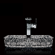 Novel Bathroom Crystal Glass Wash Basin Sinks Tempered Glass Washbasin