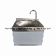 Stainless Steel Wall Hung Single Bowl Sink Lavatory Sink with One Faucet Hole