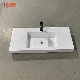  Good Quality Solid Surface White Stone Public Bathroom Sinks
