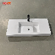 Good Quality Solid Surface White Stone Public Bathroom Sinks manufacturer