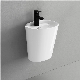 Bathroom Ceramic Sanitary Ware Wall Hung Hand Wash Basin Half Pedestal Sink