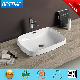  Guangdong Italy Design Marble Wash Sink Semi Countertop Basin (Bc-7139)