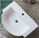 Manufacturer Acrylic Solid Surface Countertop Matte White Color Bathroom Sink Luxury Oval Face Hand Wash Lavabo