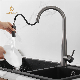  Sanitary Ware Faucet Factory Upc Stainless Steel 304 Pull out Kitchen Faucet Gun Metal Finish Touch Sensor Bar Faucet Prep Faucet for Kitchen