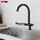  Sanipro Fly Water New Design Waterfall Outlet Washing Vegetable Fruit Black Gun Gray 304 Stainless Steel Sink Tap Kitchen Faucet