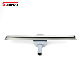  Sanipro 500 600 700 800mm Silver Stainless Steel Slim Linear Long Floor Drain 360 Degree Rotation Plastic Bathroom Shower Drains