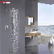 Sanipro 3 Function Shower Head System Rain Waterfall Bathroom Faucet Tap Bath Mixer Concealed Wall Mounted Shower Set