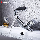  Sanipro Unique Design Luxury Brass Bath Sink Waterfall Taps Hot and Cold Water Mixer Tap Wash Bathroom Basin Faucets