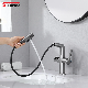 Sanipro PPA Plastic Hydroelectric Power Generation Smart Temperature Digital Display Waterfall Taps Pull out Basin Faucet Tap