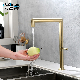 SS304 Stainless Steel Mixer Kitchen Water Tap 360 Degree Rotating Kitchen Faucet manufacturer