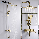  Multifunctional Bathroom Brass Golden Shower Faucet Shower Head