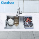 Watermark Approval Sanitary Ware Wash Basin Double Bowl Stainless Steel Handmade Kitchen Sink