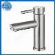  Hot Cold Water Mixer Faucet SS304 Stainless Steel Short Rounded Tap