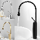  Basin Hot and Cold Water Tall Utility Sink Matt Black Kitchen Water Saving Basin Faucet Bathroom Filter Tap Water