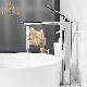 European Luxury Home Lavatory Zinc Handle Brass Body Basin Faucet Mixer with Pop up