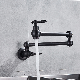  Pull out Factory Supply Modern Design Matt Black Deck Mounted Kitchen Pot Filler Brass Kitchen Taps