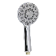 Household Self-Cleaning Pressurized Hand-Held Silver Five-Function Shower Head
