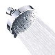  Round Five Function Chrome Plated ABS Portable Rain Mist SPA Top Shower Head