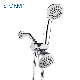 Bathroom Full Shower Combo Shower Set with Shower Head Shower Handle Stainless Steel Hose and 3-Way Water Diverter