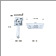  Chrome Single Function Square Shower Head Hand Shower