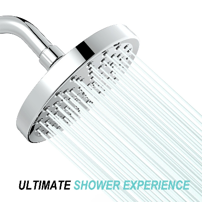 High Pressure Over Head 6" Rain Shower Head Cheap Shower Sanitary Ware Shower Mixer Bathroom Accessories Faucet Mixer Bath Tub Shower System Water Tap Shower