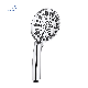 Bathroom Hotel 5" Chrome Face 7 Spray Setting Handheld Shower Head with High Pressure