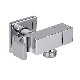 Chrome Square Handheld Bidet Spray Valve for Toilet Bathroom Shattaf Shower Bracket