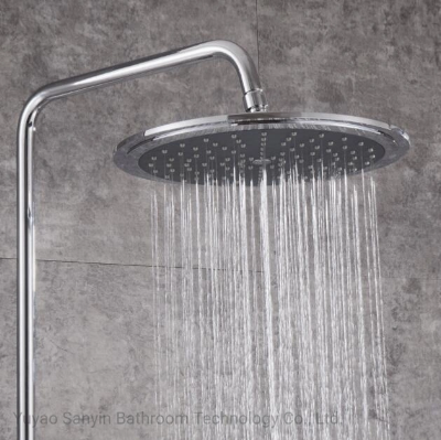 Sunflower Shape Round Overhead Shower ABS Rainfall Top Shower Head Bathroom Accessories