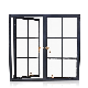 Black Framed Steel Glass Doors and Windows Grill Design Modern Iron Windows manufacturer