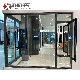 Aluminum Frame Casement Glass Windows Thermal Break Aluminum Back Yard Kitchen Window Customized Design Combinated Window and Door manufacturer