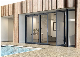 Aluminum Accordion Folding Door Customized Reflective Glass Heat Insulation Garden Villa House Door