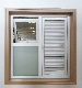  Conch Profile PVC Bathroom Window UPVC Awining Window