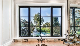  As2047 Australia Standard Grid Design Aluminum Casement Window with Double Tempered Glass