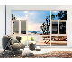  New Fashionable Champagne Color Aluminum Top Hung Window Side Hung Windows