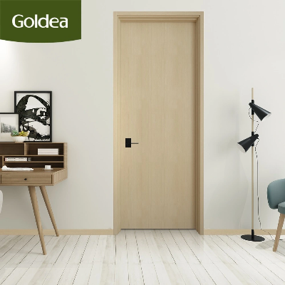 Finished New China Wholesale High End Flush Wooden Bathroom Door Hot Sale