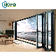  Thermally Broken Aluminum Folding Door Europe Glass Aluminum Accordion